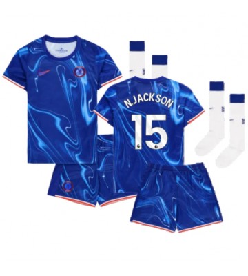 Chelsea Nicolas Jackson #15 Primera Equipación Niños 2024-25 Manga Corta (+ Pantalones cortos)